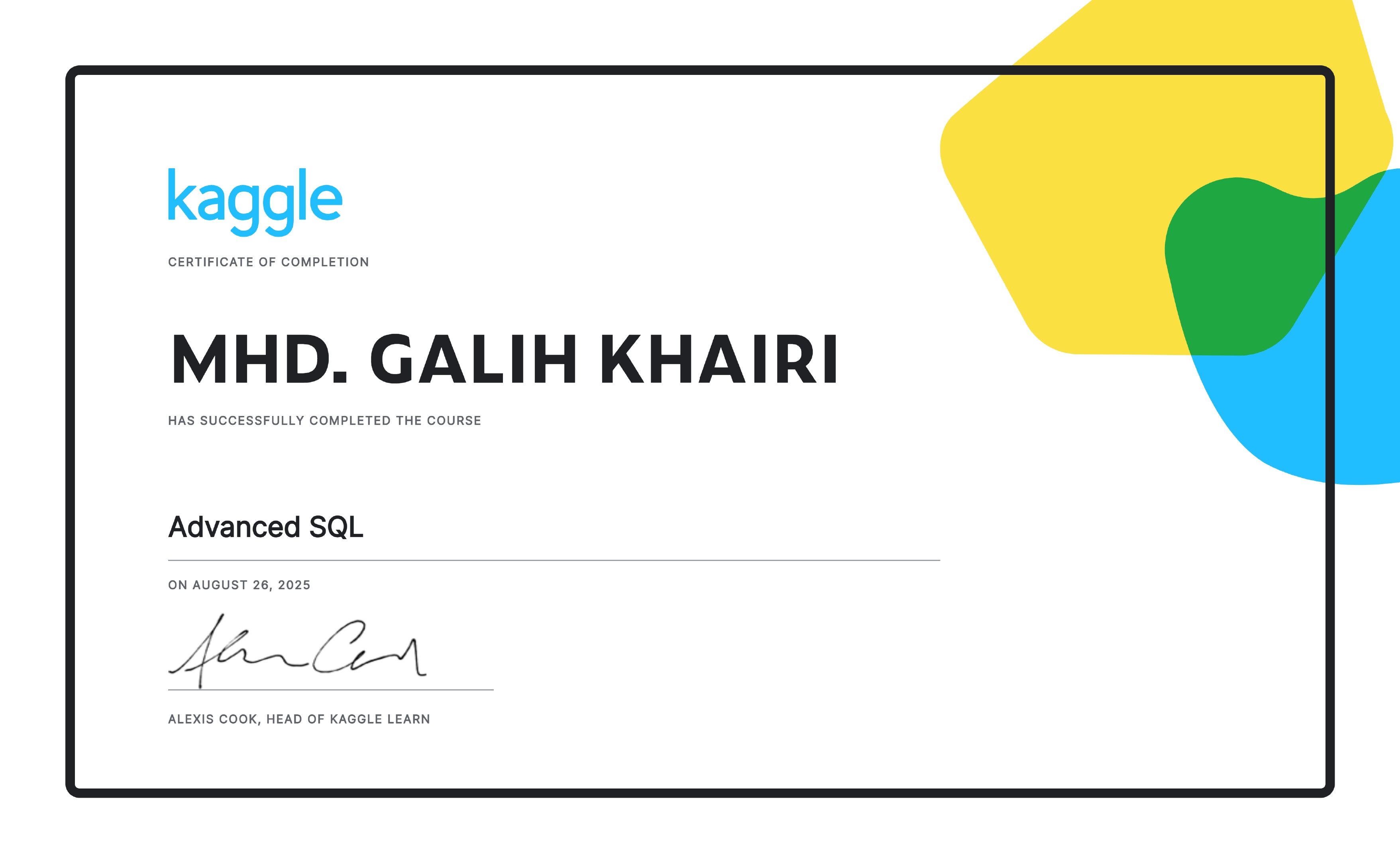 Advanced SQL